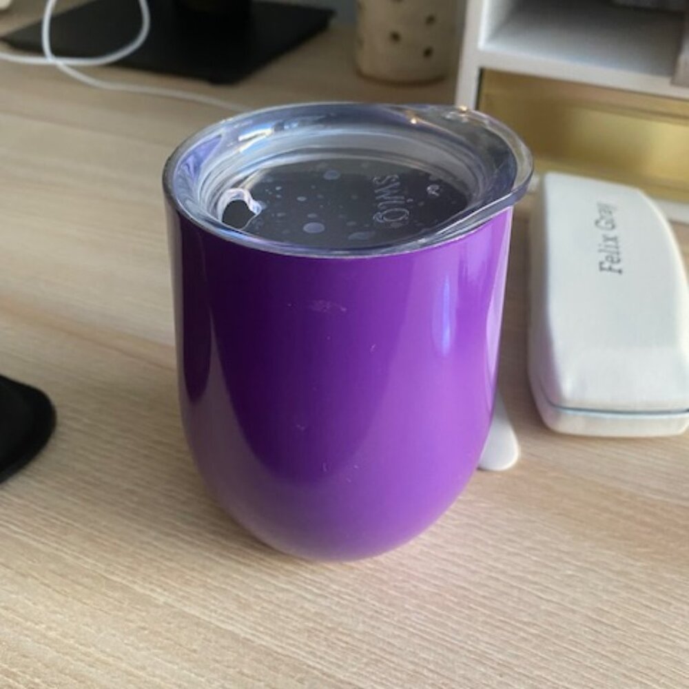 SWIG portable wine glass - keeps cold/warm. Never used but washed